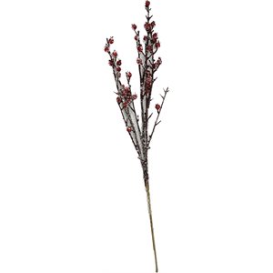 Branche Berry glacée Rouge 22"