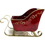 Traineau métal 7x5" Rouge