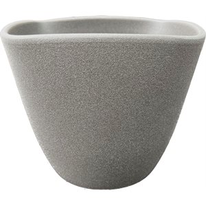 Cache pot céramique ROSE 6" Granit foncé