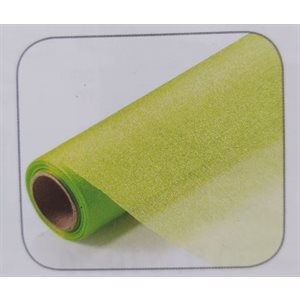 Organza rouleau 19"x10yds Lime