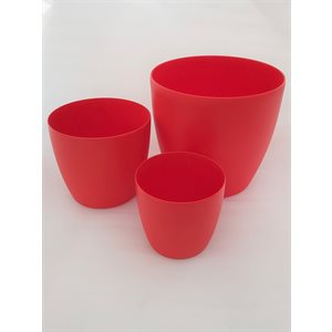 Pot plastique Madeira 10" 25cm Rouge