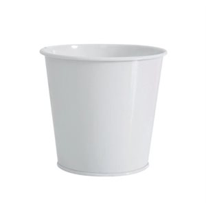 Pot métal 2¾x2" Blanc (sellé pour l'eau)