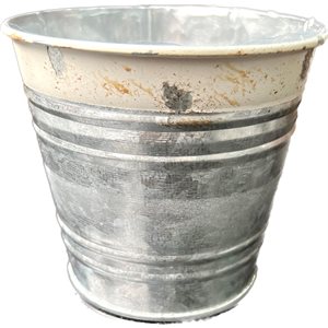 Pot métal galvanisé 4½" Blanc