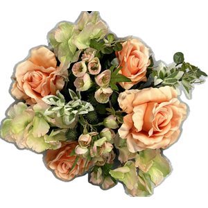 Bouquet Rose / Hydrangea / Crocus Pêche