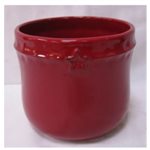 Vase céramique mini (fit 4") étoile Rouge